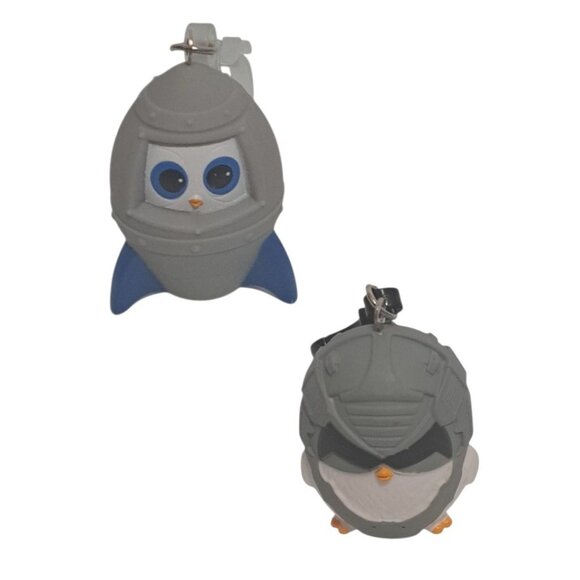 Coop Squad Penguin Keychains Lanyard Backpack Bag Clips Lot Of 2 - Picture 1 of 11